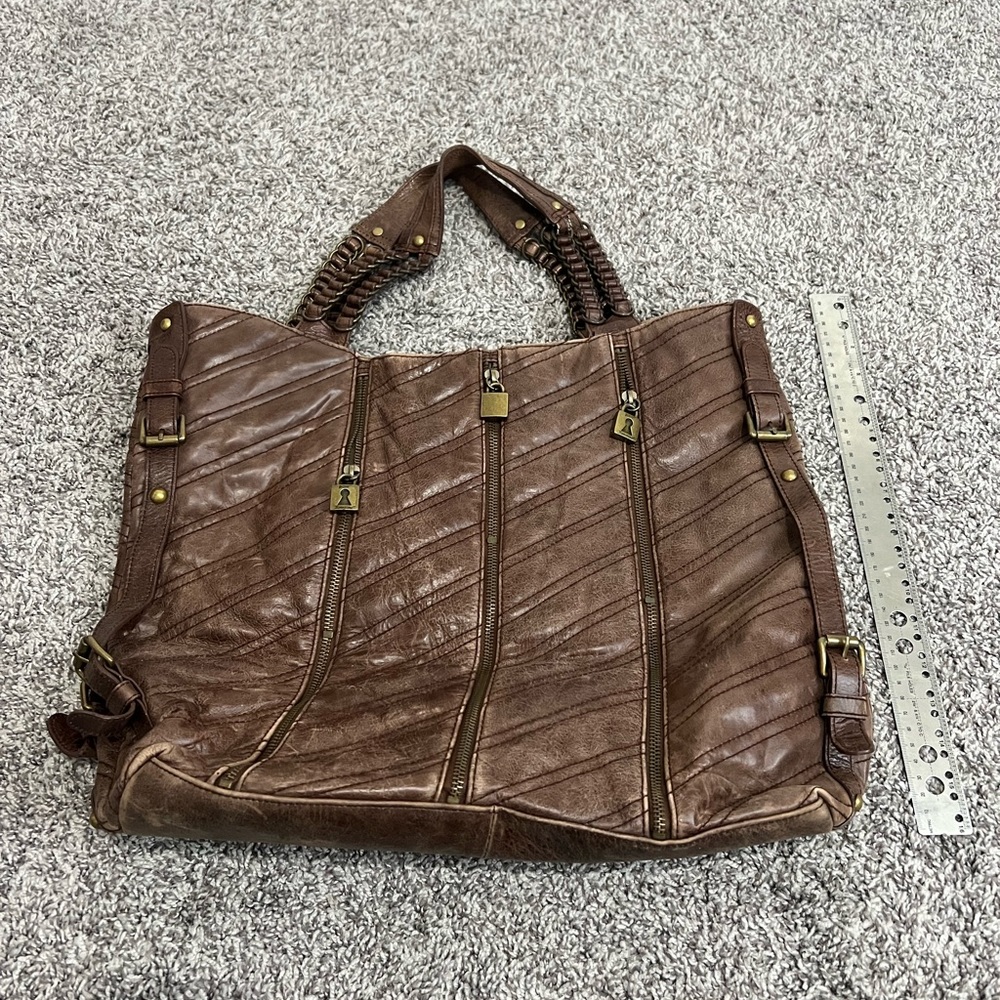 Betsey Johnson Distressed Leather Tote